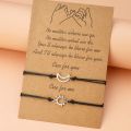 Charm Bracelet For Couple Friendship Compass Tai Chi Butterfly Pendant Rope Chain Bracelet Bangle For Women Men Lucky Jewelry. 