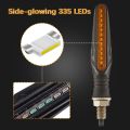 Motorcycle LED turn signals, directional gauges, rear brake flashing light. 