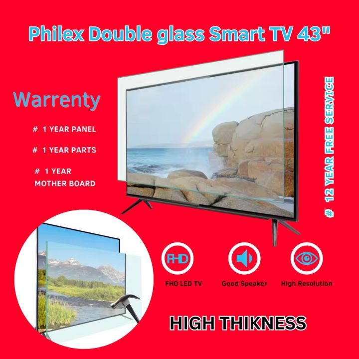 Philex%2043%20Inch%20Double%20Glass%20%204K%20Supported%20Smart%20Android%20LED%20TV%20FHD%20-%20Image%203