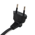 4X Europea 90 Degree Male Plug to Female Socket Power Extension Cable for PC Computer PDU(0.).
