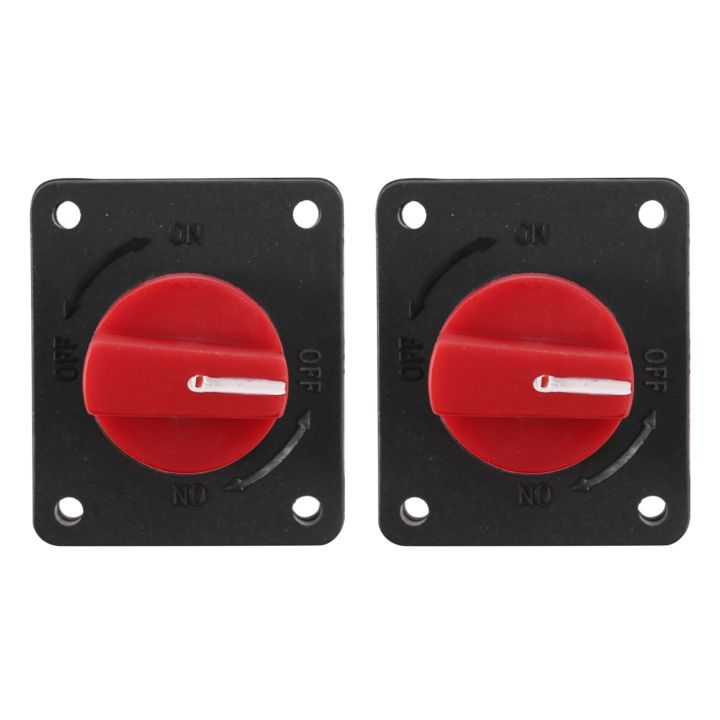 Battery Switch Power Disconnect Switch Rotary Isolator Cut OFF Switch (Type J 2pcs)