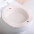 Hip Bath Tub Sitz Bath for Toilet Maternity Hemorrhoid Avoid Milk White.