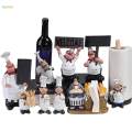 Chef Decor Statue Sculpture for Kitchen Decorations Shop Tabletop.