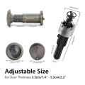 220-Degree Solid Brass Peep Holes for Door with 16mm Drill Bit, 0.63 Inch Door Peephole with Privacy, Easy to Use Fine Workmanship A. 
