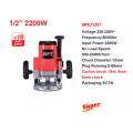MPT Router 2200W, 12/8/6mm MRU1207 - Kings Trading.