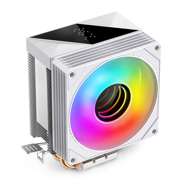 CPU Cooler, ARGB Quiet Fan 2 Heat Pipes Air Radiator for LGA1700 1200 115X AM4 AM5 PC Processor Heatsink Cooler