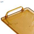 Serving Tray with Handle Dresser Rectangle Serving Tray Coffee for Bedroom Entertaining. 