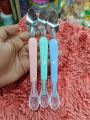 1pcs Baby Spoon Dual-Head Food Feeding Spoon for Fruit Puree Making Toddler Multipurpose Food Feeder Spoons Safe Tableware (Color as per stock). 