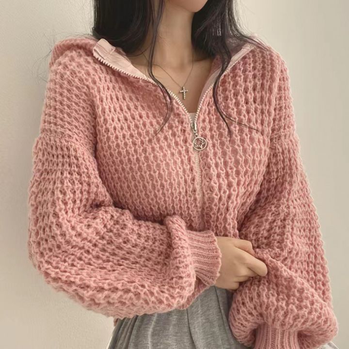 %E3%80%90Top%20Selling%20Item%E3%80%91%202023%20Korean%20Style%20Casual%20Hooded%20Knitted%20Cardigan%20Laid-back%20Loose%20Elegant%20Zipper%20Sweater%20Jacket%20-%20Image%202