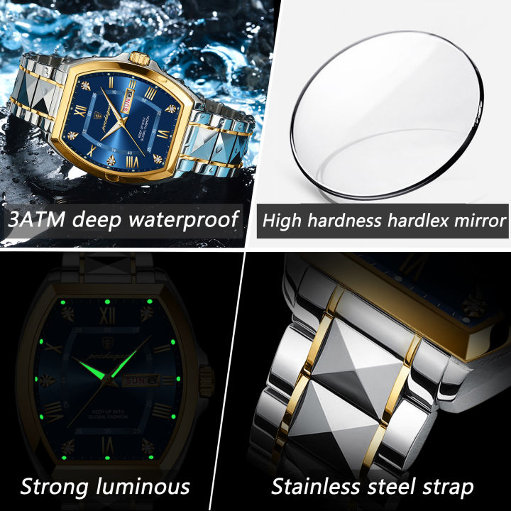 POEDAGAR%20Luxury%20Stainless%20Steel%20Watches%20for%20Man%20Luminous%20Waterproof%20Date%20Week%20Men%20Watch%20Tonneau%20Case%20Men's%20Quartz%20Watches%20-%20Image%203