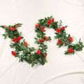 Ethereal Bloom: Handmade Rose Vine Initial for Nursery & Living Spaces.