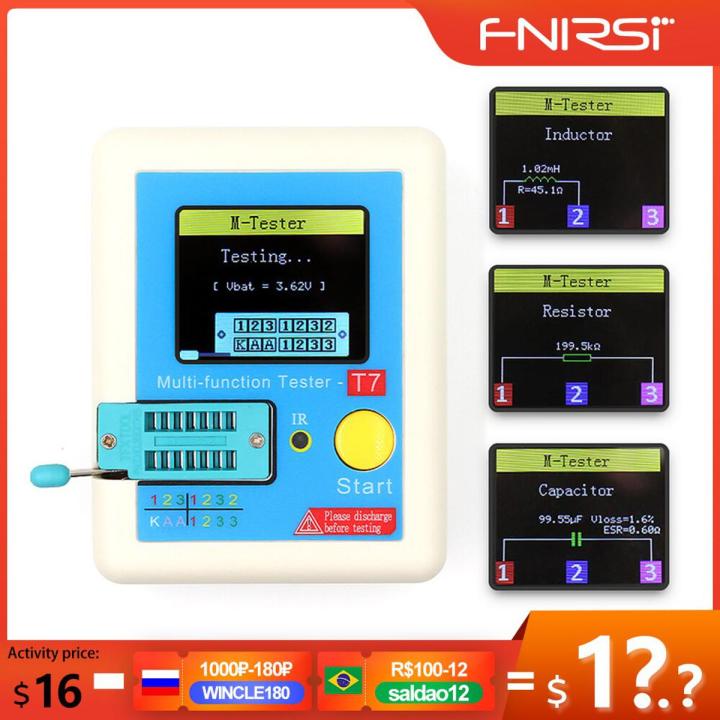 LCR-T7 New Transistor Tester TFT Diode Triode Capacitance Meter LCR ESR meter NPN PNP MOSFET IR Multifunction tester multimeter