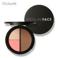 Focallure Blush Contour Highlight Palette 3 in 1 Face Makeup Set Long Lasting Highlighter Blusher Palette Natural Cosmetics.