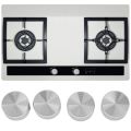4Pcs Rotary Switches Round Knob Gas Stove Burner Oven Kitchen Parts Handles For Gas Stove.
