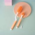 Silicone Feeder Bottole & Nipple Cleaning Brush [Without box]-1set. 