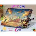 LPTP - 676 Cycle Boy Laptop Sticker Laptop Skin Sticker & Laptop Skin for laptop Back Side Decoration. 