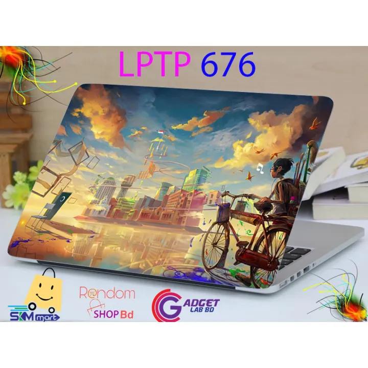 LPTP%20-%20676%20Cycle%20Boy%20Laptop%20Sticker%20Laptop%20Skin%20Sticker%20&%20Laptop%20Skin%20for%20laptop%20Back%20Side%20Decoration%20-%20Image%202