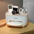 ECOCO Cute Large Storage Napkin Holder Multi-functional Car Tissue Box Light Luxury Storage Box Desktop Medium Multifunctional Tissue Box – Storage Organizer & Tools Holder-Allion shop. 