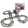 33 Pieces High Speed Simulation Rail Car Track Speed Cornering Set For Real Operation. 