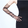 70cm Women Lace Gloves Mesh Tulle Gloves Lady Summer Sunscreen Mittens For Driving Long Gloves Tulle Elbow Wedding Party Bride Dress Glove.