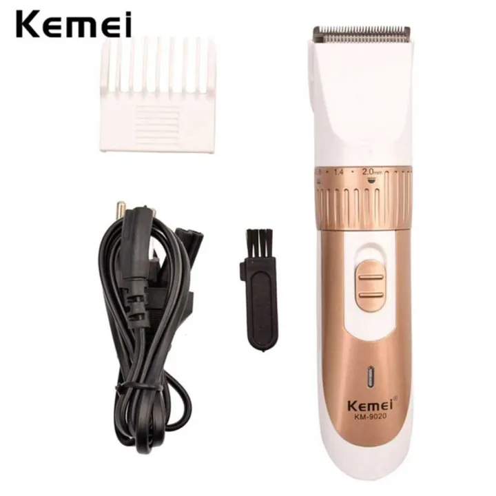 Kemei%20Rechargeable%20Hair%20Clipper%20and%20Trimmer%20Km%209020%20%20%20Gold%20and%20White%20-%20Image%203