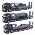 【3C VictoryEagle】Container Truck Toy 1 50 Scale C uflage Ta litary Vehicle Model Diecast Bk Car Toy with Flatbed Truck Container Perfect Birthday Gift for Boys rle Truck Trans rter Toy. 