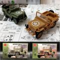 1/72 4D Assembled Military Model Armed Tank Armored Vehicle Willis Jeep Cougar M3A1 Simulation Toy Soldier Models.