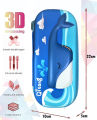 Qitong Blue Whale Big Capacity 3D Pencil Pen Case Pencil Box Office College School Large Storage High Capacity Bag Pouch Holder Box Organizer ale green Color - In Line with Current Trends. 