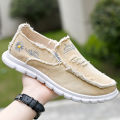 New Slip-on Cloth Shoes Spring/Summer Autumn Tide Shoes Canvas Shoes Men's Soft Bottom Shoes Old Beijing Cloth Shoes Comfortable Casual Shoes Men.