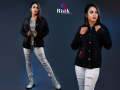 Denim Jacket Black Women Fashion.