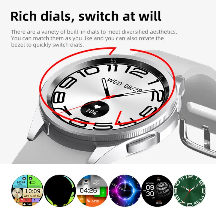 JS%20Watch%206%20Max%20AMOLED%20Smart%20Watch%20Rotating%20Bezel%201.43%20Inch%20Dual%20Buttons%20Men%20Bluetooth%20Wireless%20Charging%20Smartwatch%20Sports%20Women%20-%20Image%202