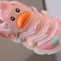 Kids Sport Shoes with Light Cartoon Cute Duck Breathable Mesh Toddler Girls Sneakers Kids Shoes Baby Boys LED Infant Sneakers.