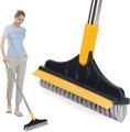 Bathroom Cleaning Brush with Wiper + Bottle Cleaner Brush 2 in1 Floor Cleaner Long Handle Home Kitchen Bathroom Toilet Cleaning.
