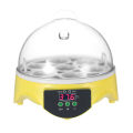 7 Eggs Mini Digital Egg Incubator Hatcher Transparent Eggs Hatching Machine Automatic Temperature Control for Chicken Duck Bird Eggs AC110V. 