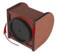 360 Degree Rotation Multi-Functional Wooden Pen Stand, Card Holder - 8017. 