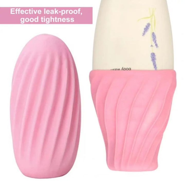 Bathroom%20Gadget%20Silicone%20Leak%20Proof%20Cover%20Elastic%20Reusable%20Cosmetic%20Leakproof%20Sleeve%20Effective%20Portable%20Anti-leak%20Sleeve%20Shampoo%20Conditioner%20Bottle%20-%20Image%205