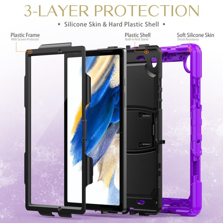 For%20Samsung%20Galaxy%20Tab%20A8%2010.5%202021%20Shockproof%20Black%20Silicone%20+%20PC%20Tablet%20Protective%20Case%20-%20Image%204