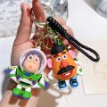 Toy Story Keychain Cute Three Eyes Alien Keyring Pendant Kawaii Disney Bag Accessories Decorative Gift Key Chain Girls.