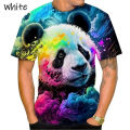 New Colorful Animal 3D Printing T-shirt Tiger Panda Dinosaur And Many Other Ai Animal Fashion Unisex Hip-hop Short-sleeve Tshirt. 