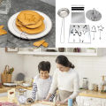 Stainless Steel Dalgona Korean Sugar Candy Making Tools Set Sugar Pie Game For Ppopgi Making Tool Set with durability.