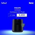 Philips HD9200 4.1L Compact Air Fryer with Official Warranty and Free Delivery.