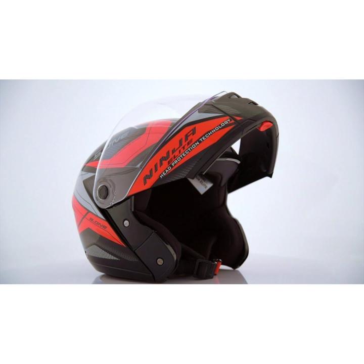 NINJA RED AND BLACK HELMET for bike rider