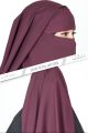 Glam Touch Premium Naomi Double Part Flap Niqab. 