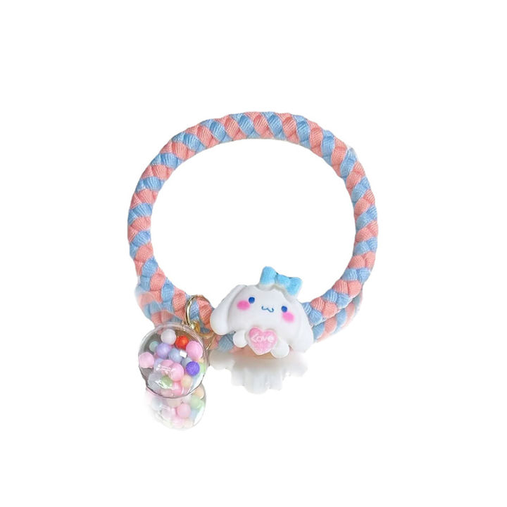 Korean%20Cartoon%20Bracelet%20Sanrio%20Hair%20Ring%20Simple%20Fashion%20Women's%20Elastic%20Hair%20Rope%20Versatile%20Color%20Ponytail%20Rubber%20Band%20-%20Image%206