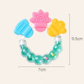 New Design Silicone Baby Hand Teether Infant Silicone Safety Teeth Stick Rattles Teether Baby Toy Gifts.