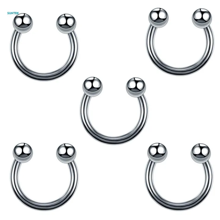 5x60%20Pieces%20Nose%20Lip%20Tongue%20Eyebrow%20Tragus%20Navel%20Belly%20Ring%20Piercings%208mm%20-%20Image%202
