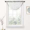 LOZUJOJU Luxury Beaded Valance Rustic Decorative Window Curtain Head Home Backdrop Waterfall Drapes for Living Room End Product. 