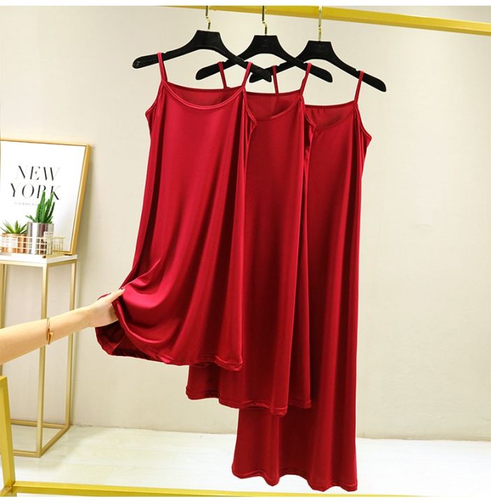 2022%20Spring%20Summer%20Women's%20Inner%20Modal%20Camisole%20Bottom%20Dress%20Slim%20Petticoat%20Wild%20Bottoming%20Female%20Thin%20-%20Image%205