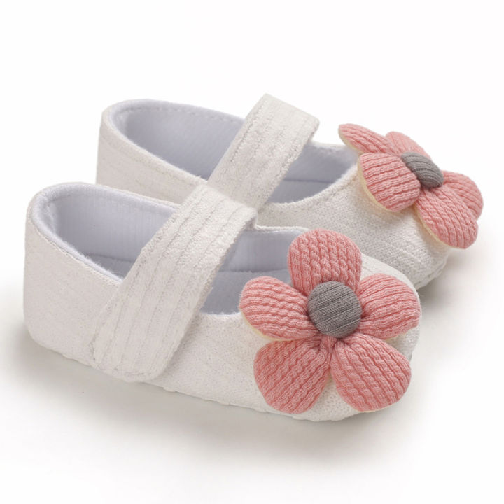 【Hengli jewelry story】(NEW)Cute Flower Soft Sole Non-Slip Prewalker Princess Shoes for Kids Baby oddler irls