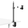 C Tripod Clamp Desk Mount Light Stand with 1/4 Ball Head Table Fixture Ring Light Adjustable Tabletop Bracket Stand DSLR Camera. 